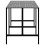 Voir la diapositive 4 : VIDAXL Table de bar noir 200x100x110 cm acier enduit de poudre