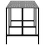 Voir la diapositive 4 : VIDAXL Table de bar noir 200x100x110 cm acier enduit de poudre