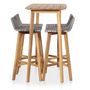 Voir la diapositive 2 : VIDAXL Ensemble a manger d'exterieur 5 pcs Bois d'acacia solide