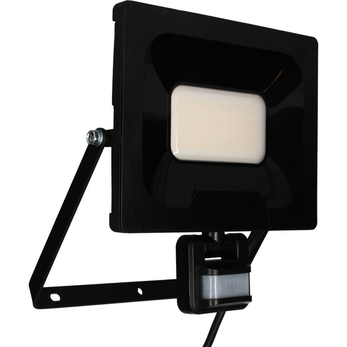 Projecteur LED 50W Noir détecteur de mouvement IP65 Température de Couleur:  Blanc neutre 4000K