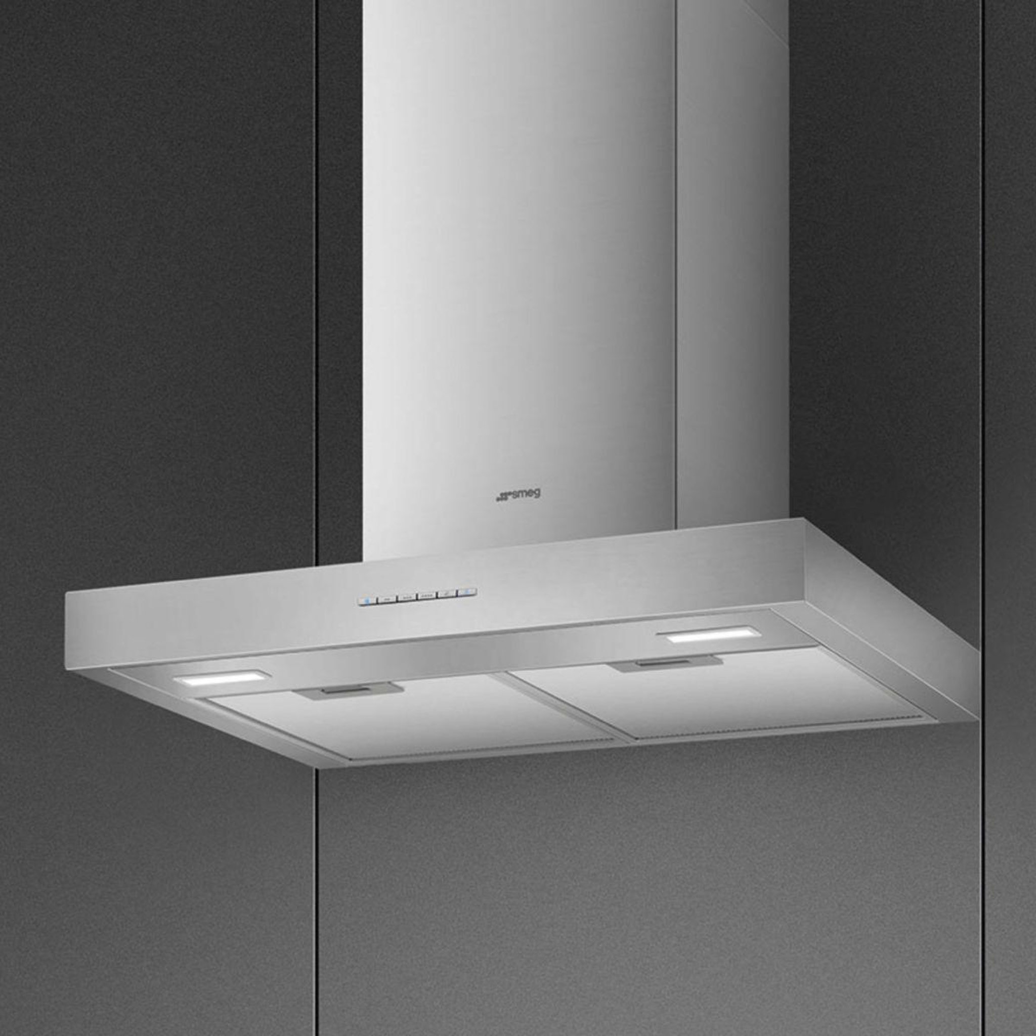Voir la diapositive 2 : SMEG Hotte décorative murale KBT600XE