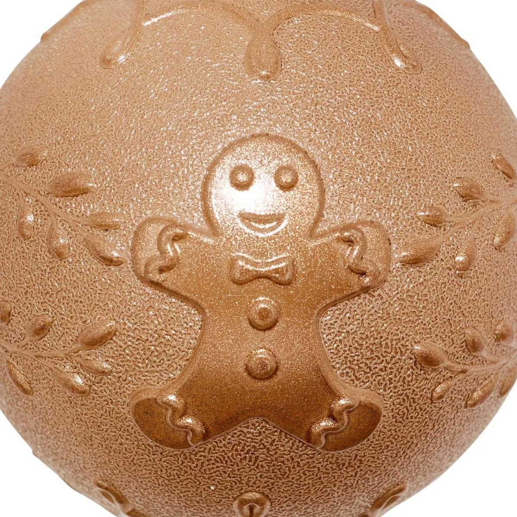 Voir la diapositive 2 : ATMOSPHERA Boule de noël  pain d'épice  8cm marron