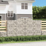 Voir la diapositive 1 : VIDAXL Panier de gabions arque 300x50x160/180 cm Fer galvanise