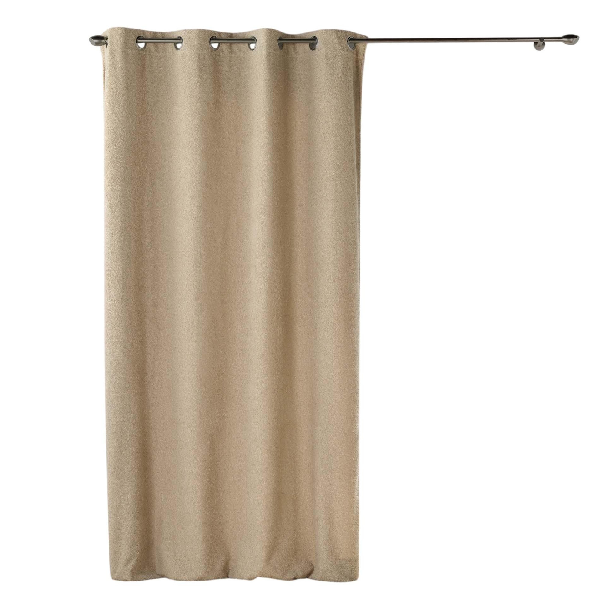 Voir la diapositive 1 : Eden 1 rideau bouclette wooly design et moderne