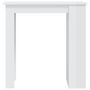 Voir la diapositive 5 : VIDAXL Table de bar etagere de rangement Blanc brillant 102x50x103,5cm