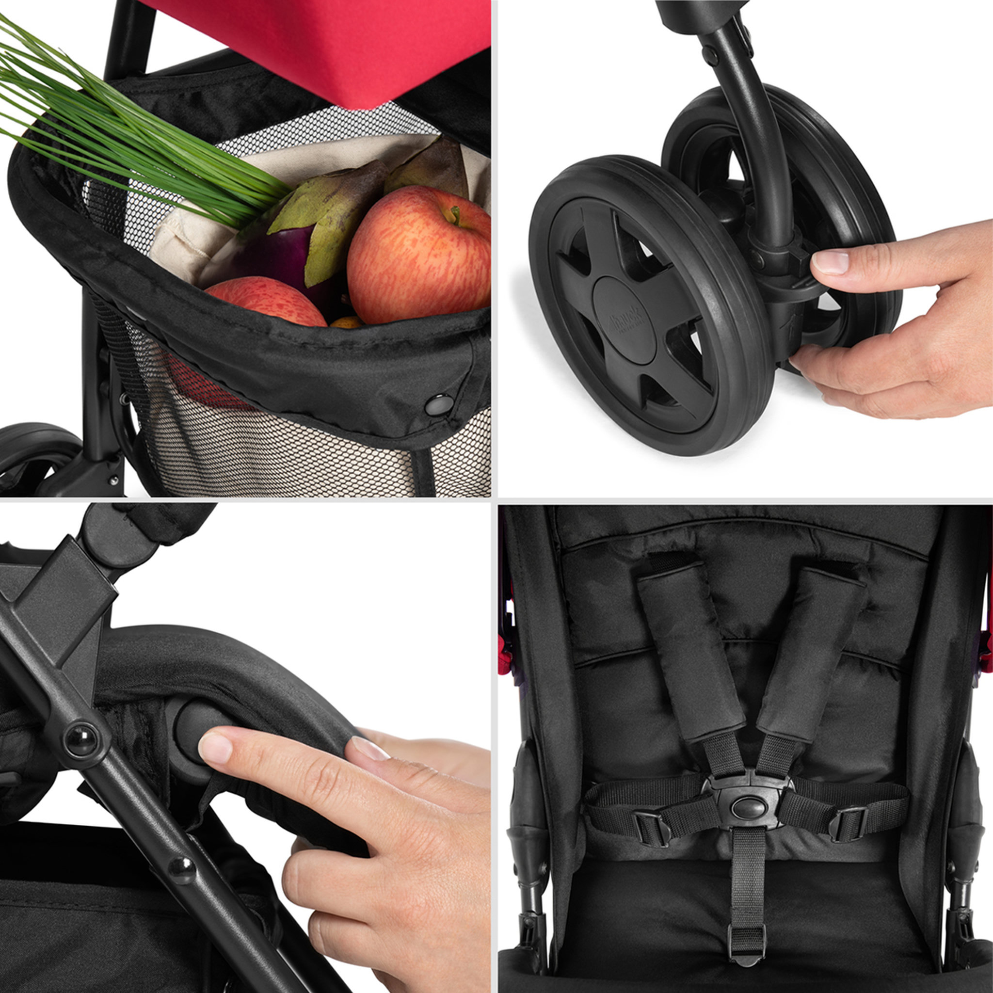 Voir la diapositive 5 : HAUCK Poussette Buggy Sport - Rouge
