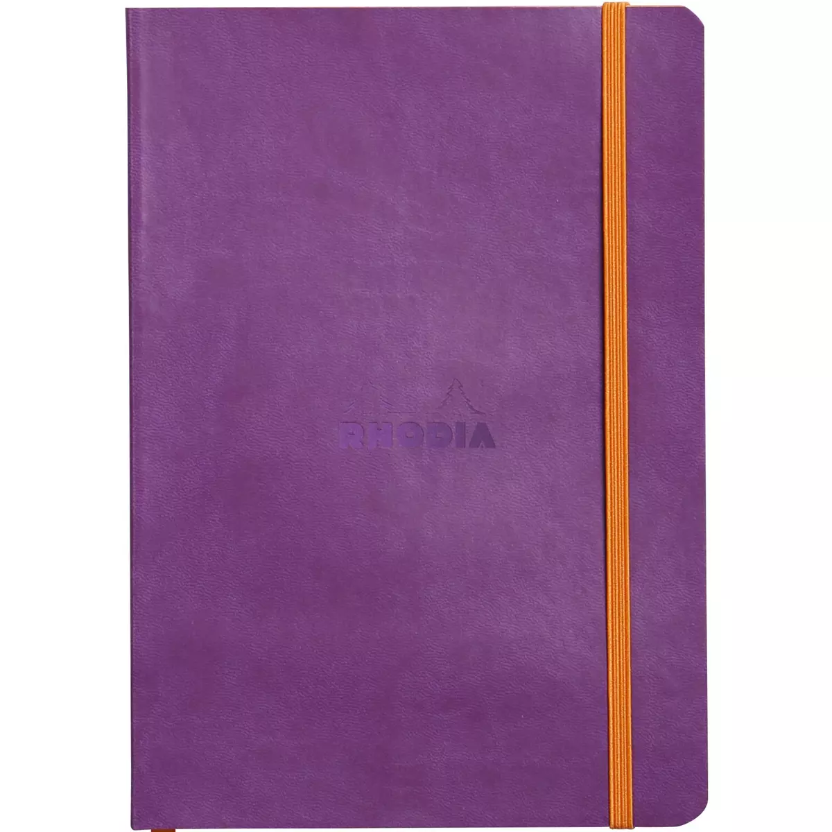 CLAIREFONTAINE Carnet soft cover à élastique 14.8x21cm 160 pages-violet