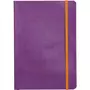 CLAIREFONTAINE Carnet soft cover à élastique 14.8x21cm 160 pages-violet