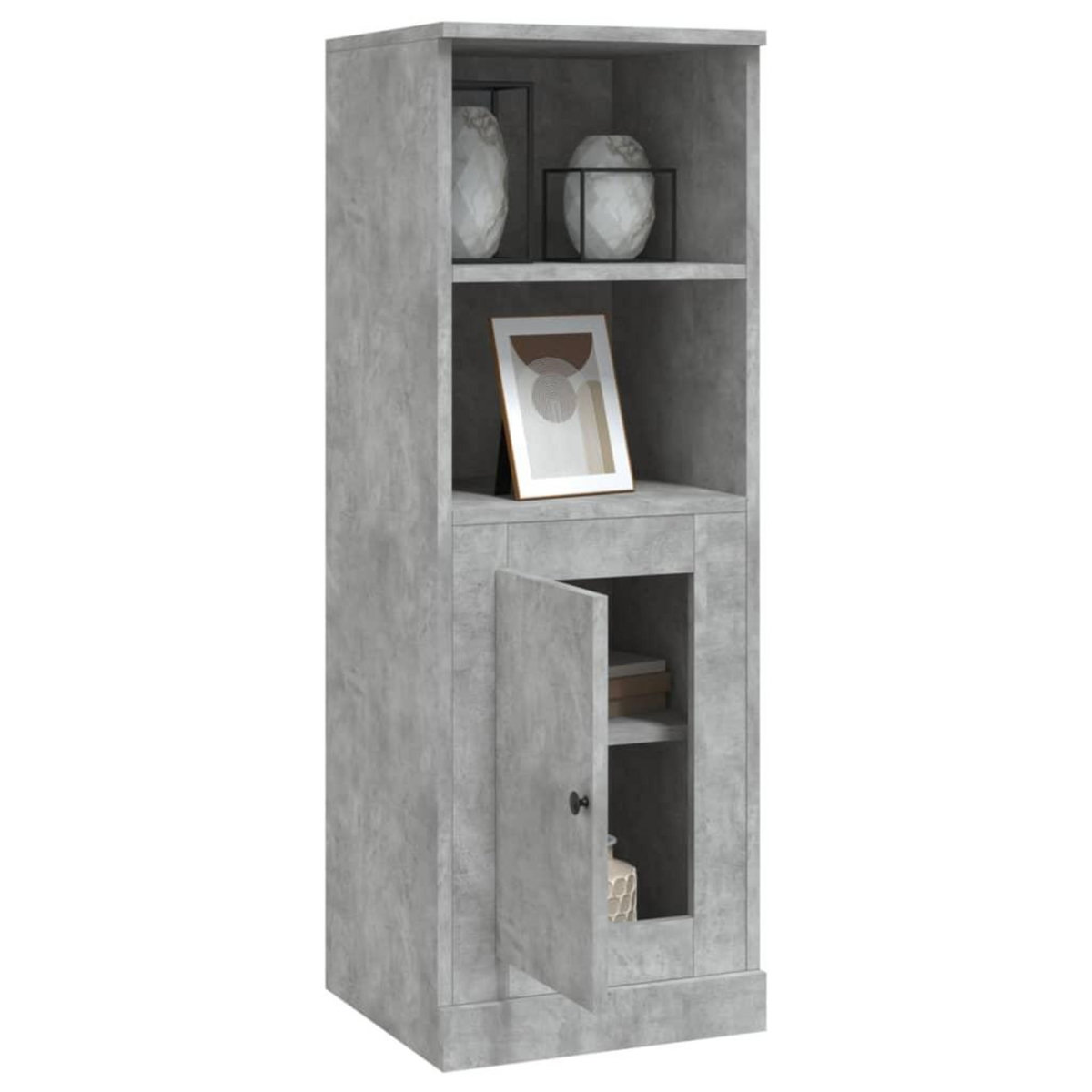 VIDAXL Buffet haut gris beton 36x35,5x103,5 cm bois d'ingenierie