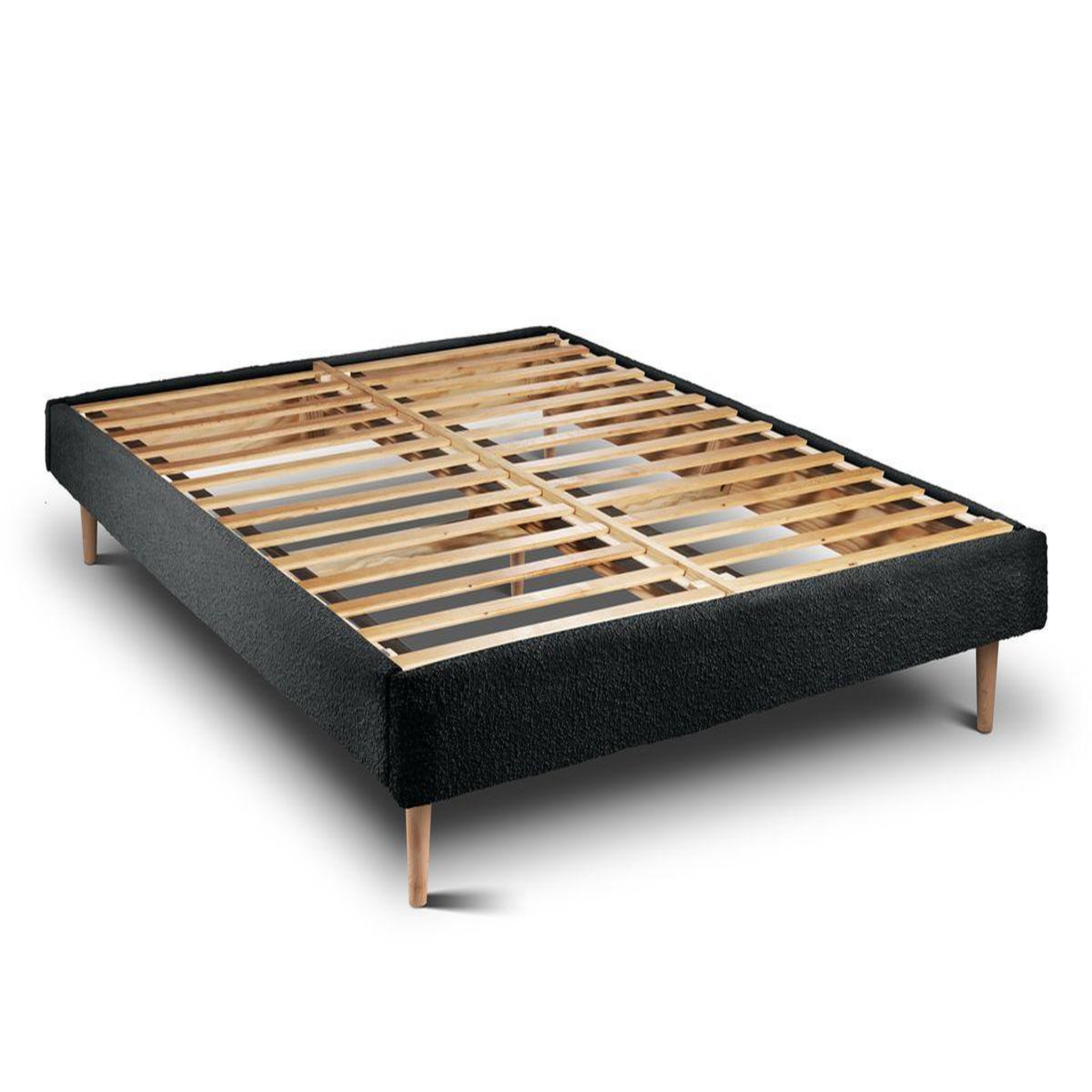 Voir la diapositive 4 : Sommeil de Plomb Lit avec tête de lit lignes bouclette et sommier kit- Hauteur totale : 29cm