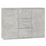 Voir la diapositive 2 : VIDAXL Buffet Gris beton 91x29,5x65 cm Bois d'ingenierie