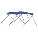 VIDAXL Auvent bimini a 3 arceaux Bleu 183x180x137 cm