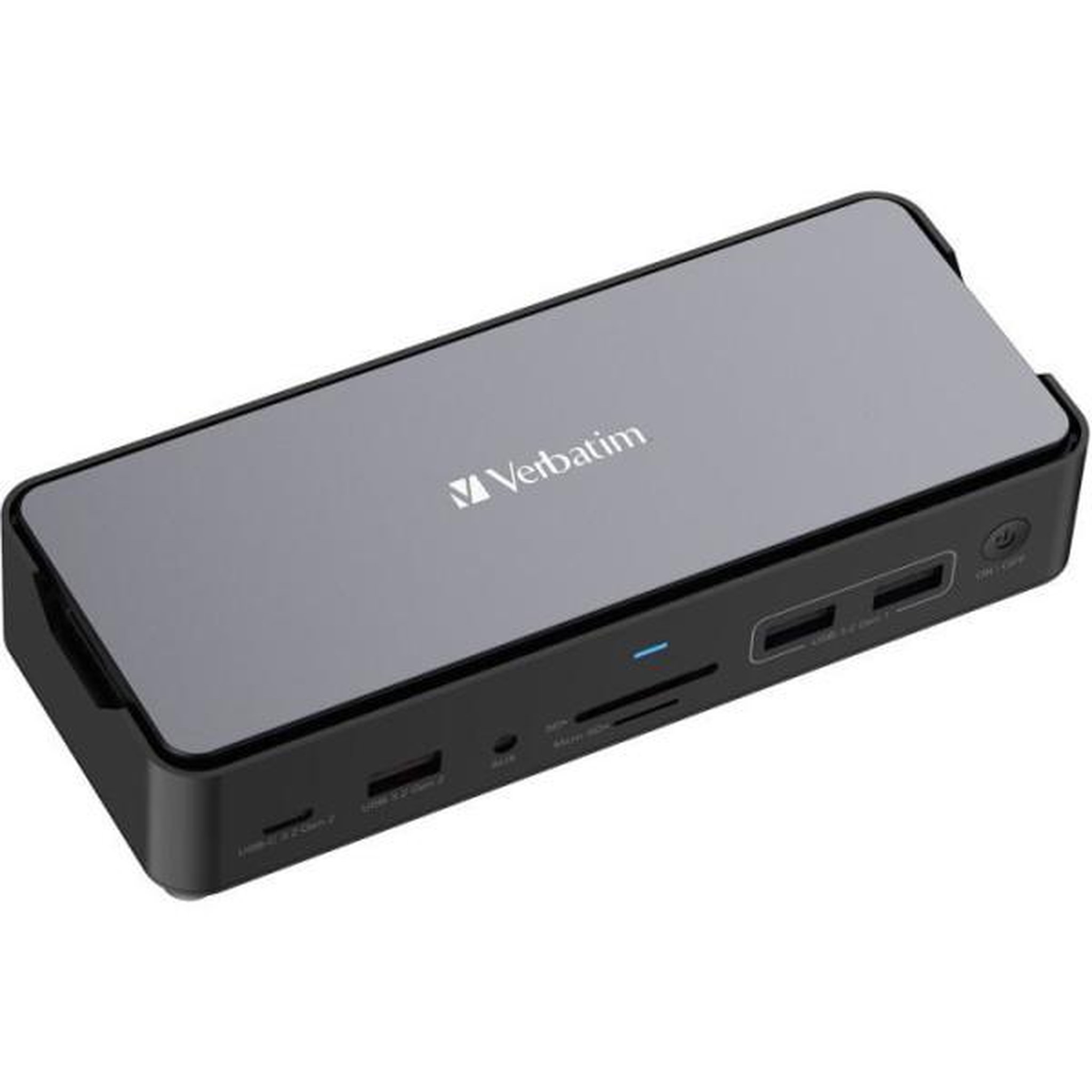 Voir la diapositive 4 : Verbatim Station d'accueil portable USB-C 3.2 - VERBATIM - Pro CDS-15SSD - Avec SSD 256 Go inclus - Gris
