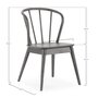 Voir la diapositive 5 : VS VENTA-STOCK Pack 2 chaises Brisa en bois coleur noir