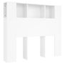 Voir la diapositive 2 : VIDAXL Armoire de tete de lit blanc 120x18,5x102,5 cm