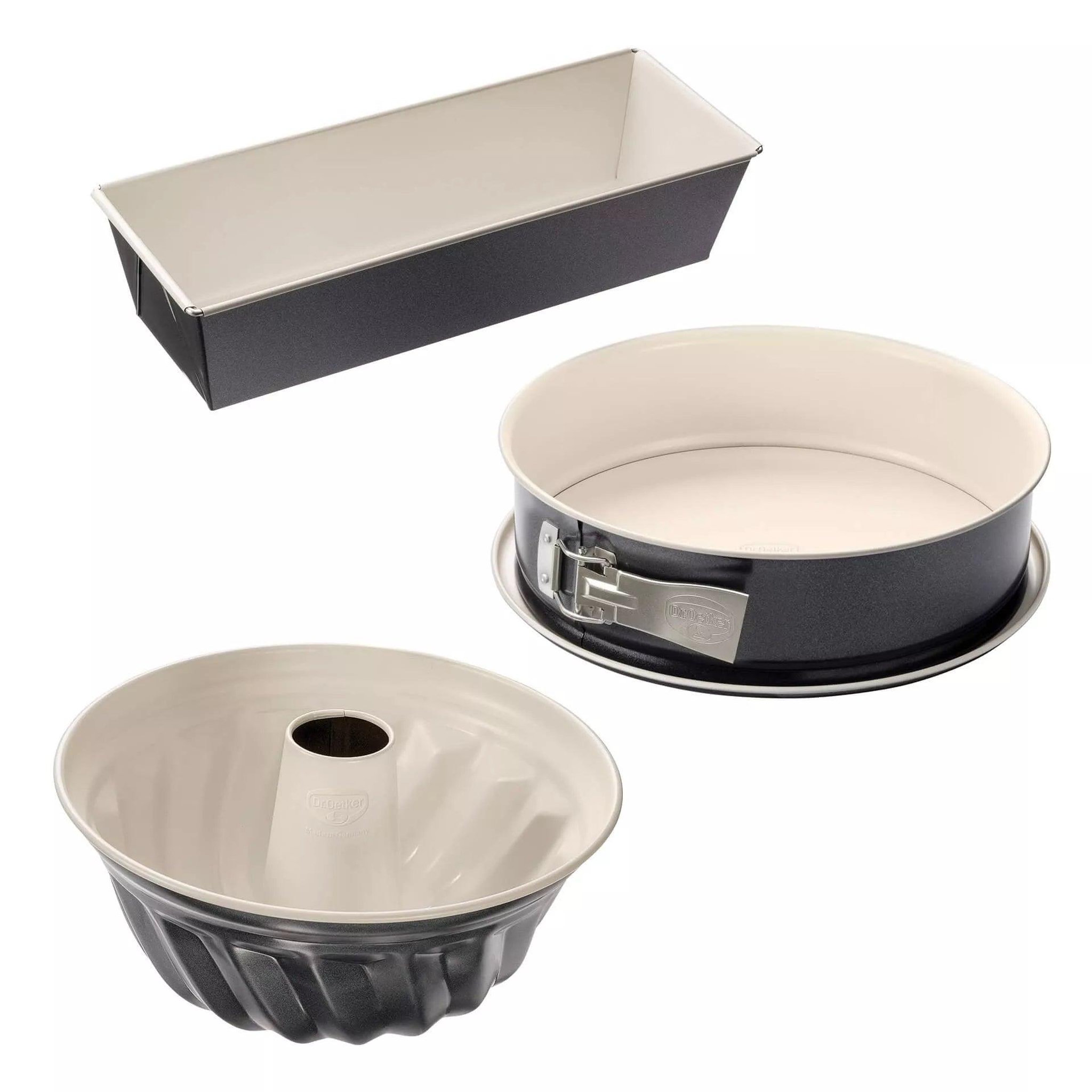 DR.OETKER Set de 3 moules à pâtisserie dr oetker back-trend
