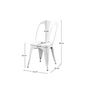 Voir la diapositive 4 : Rendez vous déco Lot de 2 chaises en métal chromé - Indus