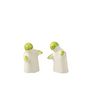 Voir la diapositive 2 : Paris Prix Salière & Poivrière en Céramique  Granada  8cm Vert
