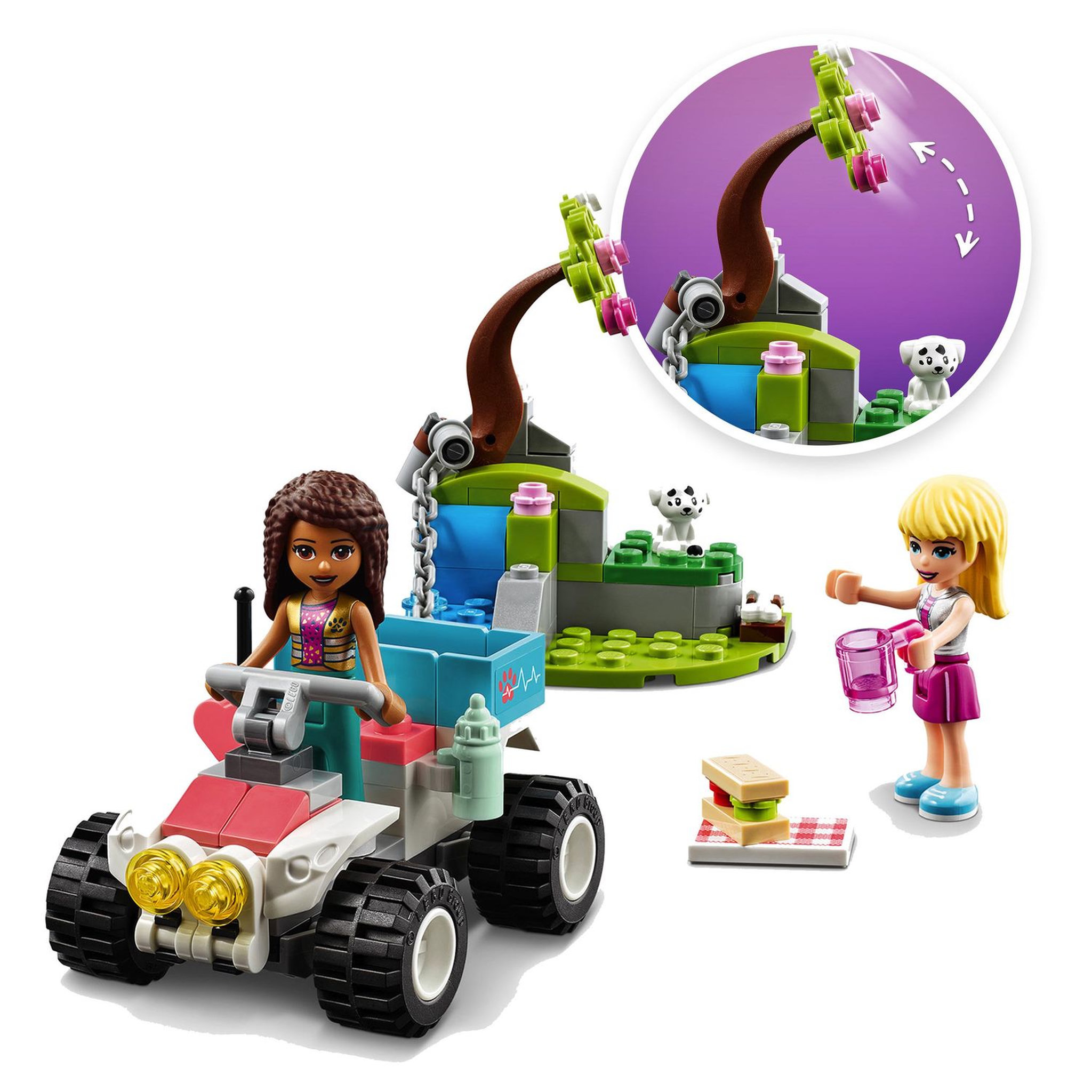 Voir la diapositive 3 : LEGO Friends 41442 Le buggy de sauvetage de la clinique vétérinaire