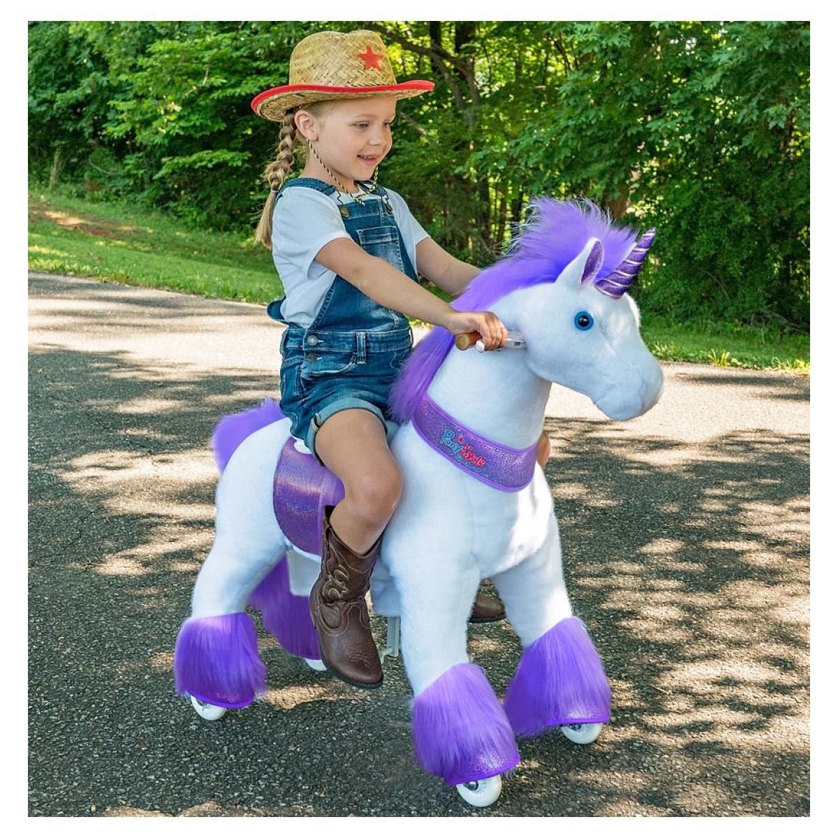 Ponycycle Licorne ride-on - violette