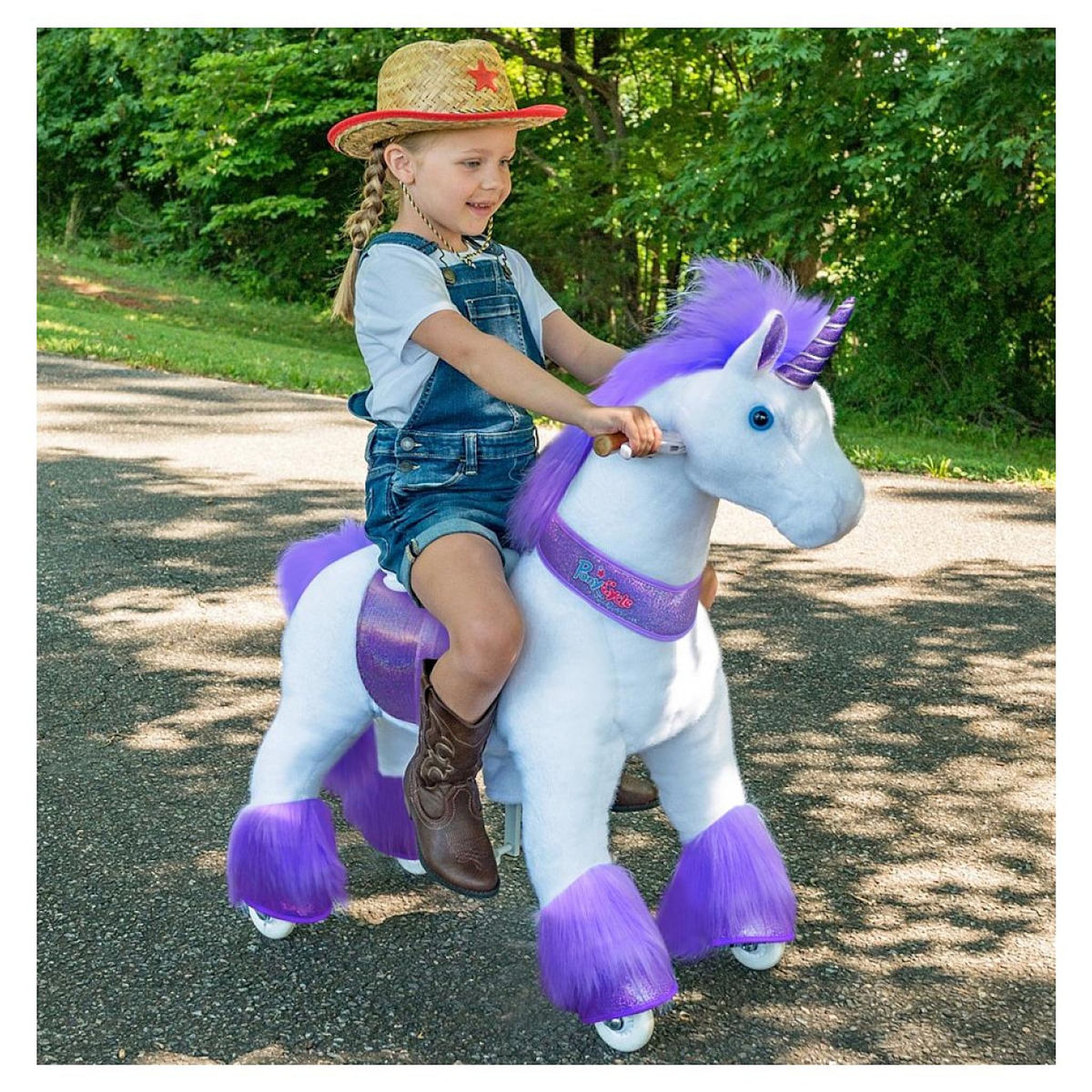 Ponycycle Licorne ride-on - violette