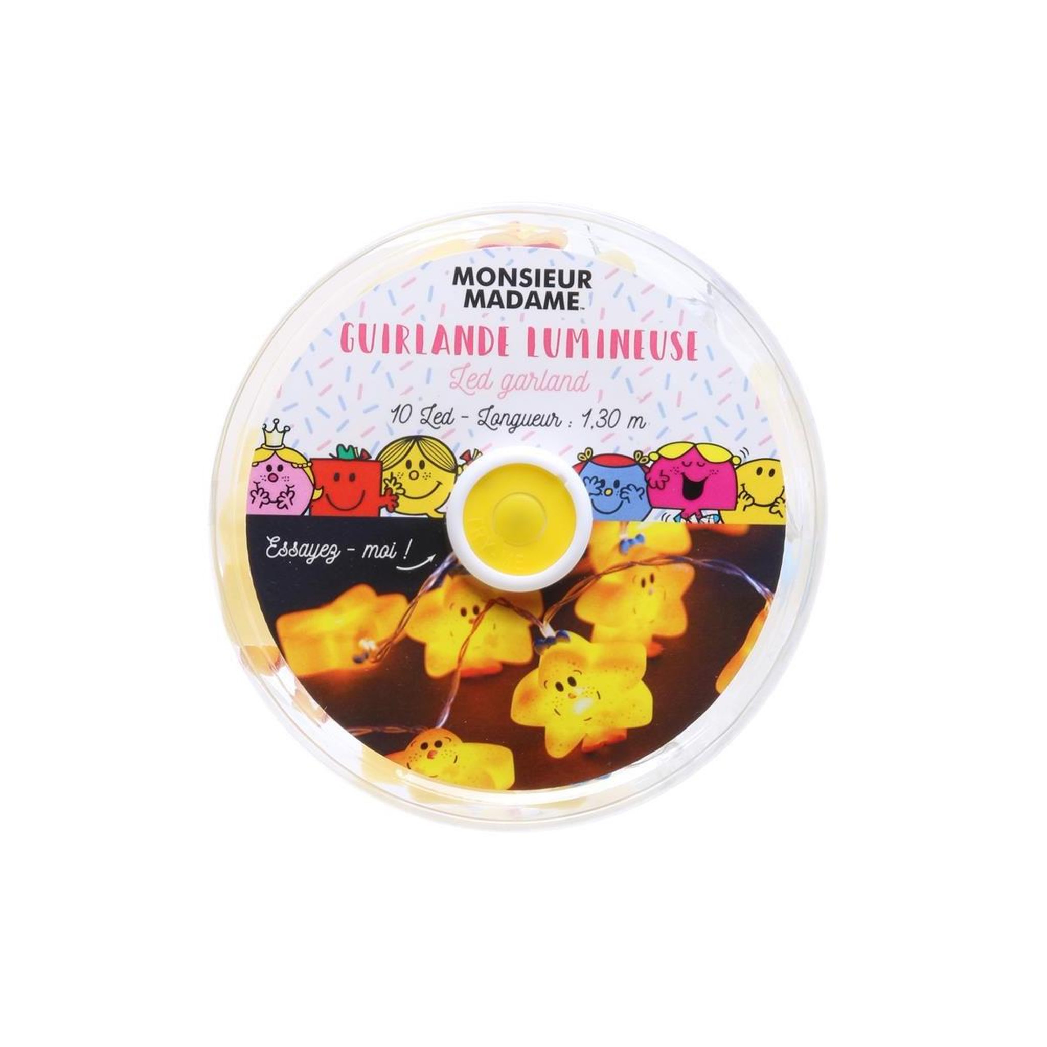 Voir la diapositive 3 : The Home Deco Factory Guirlande lumineuse  monsieur & madame®  130cm jaune