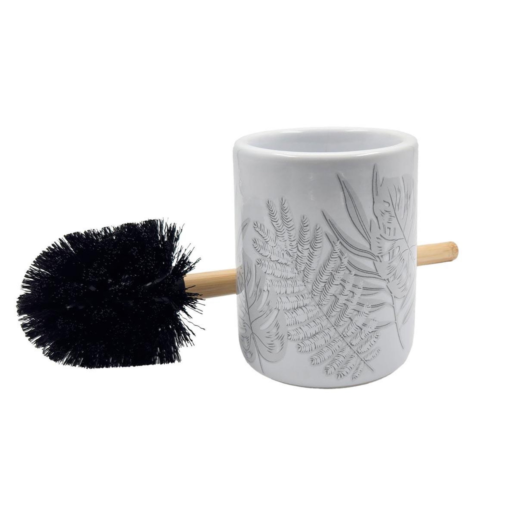 Voir la diapositive 2 : Douceur d'Intérieur Brosse wc imprimée  amber  36cm gris