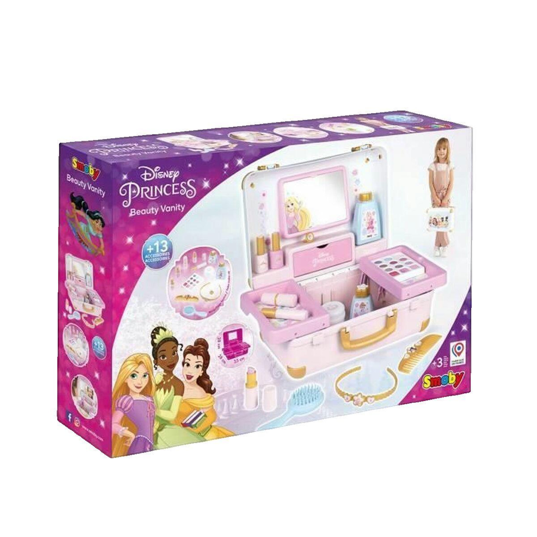 Voir la diapositive 2 : SMOBY Valise de beauté Smoby Disney Princess pastel