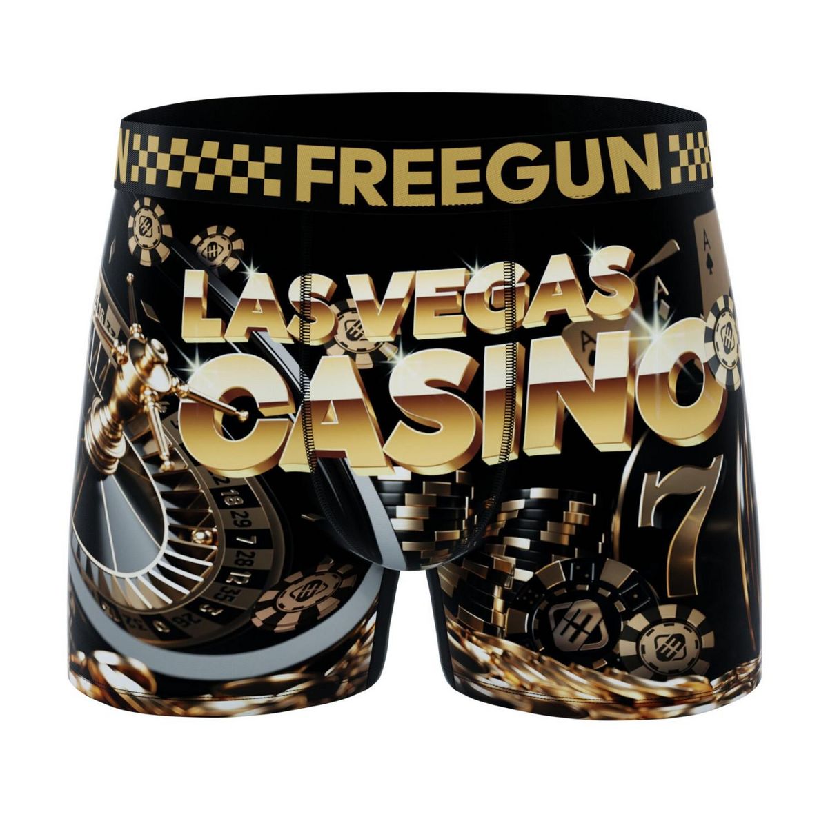 FREEGUN Lot de 5 boxers homme American Vibes