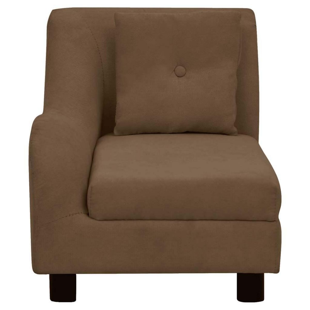 VIDAXL Canape pour chien avec oreiller Marron 83x44x44 cm Peluche