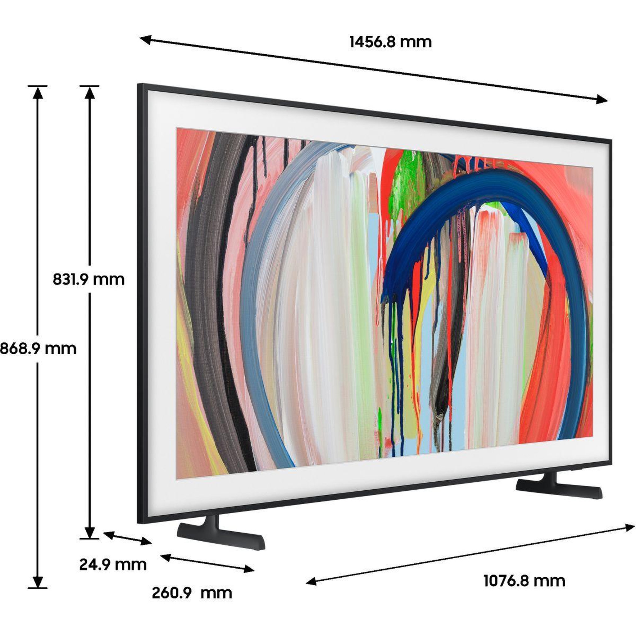 Voir la diapositive 3 : Samsung Tv qled the frame tq65ls03ha (2026) 65  (163 cm) 4k - mode art (effet tableau), boîtier déporté, anti-reflet