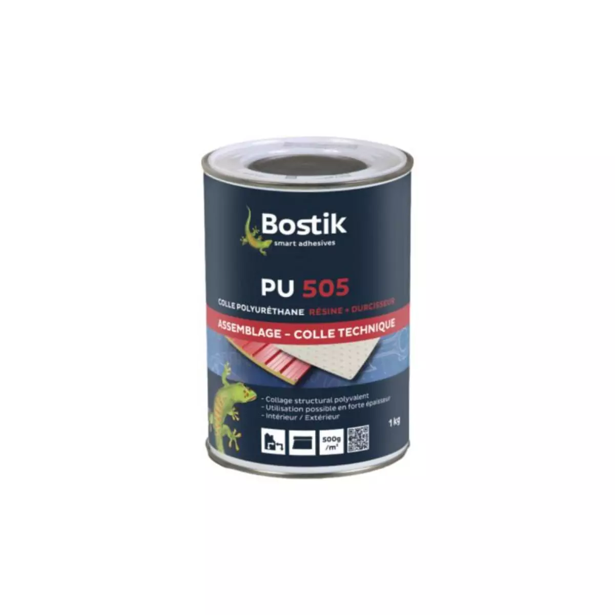 Bostik Colle polyuréthane PU 505 BOSTIK 1kg