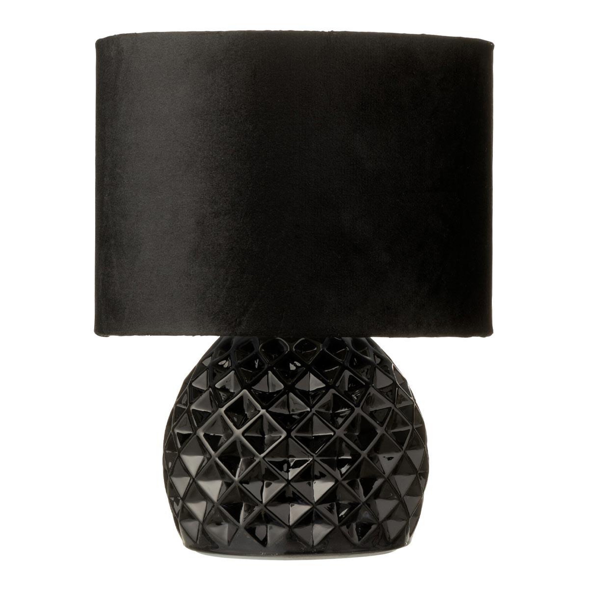 J-LINE Lampe à poser en verre  led  23cm noir