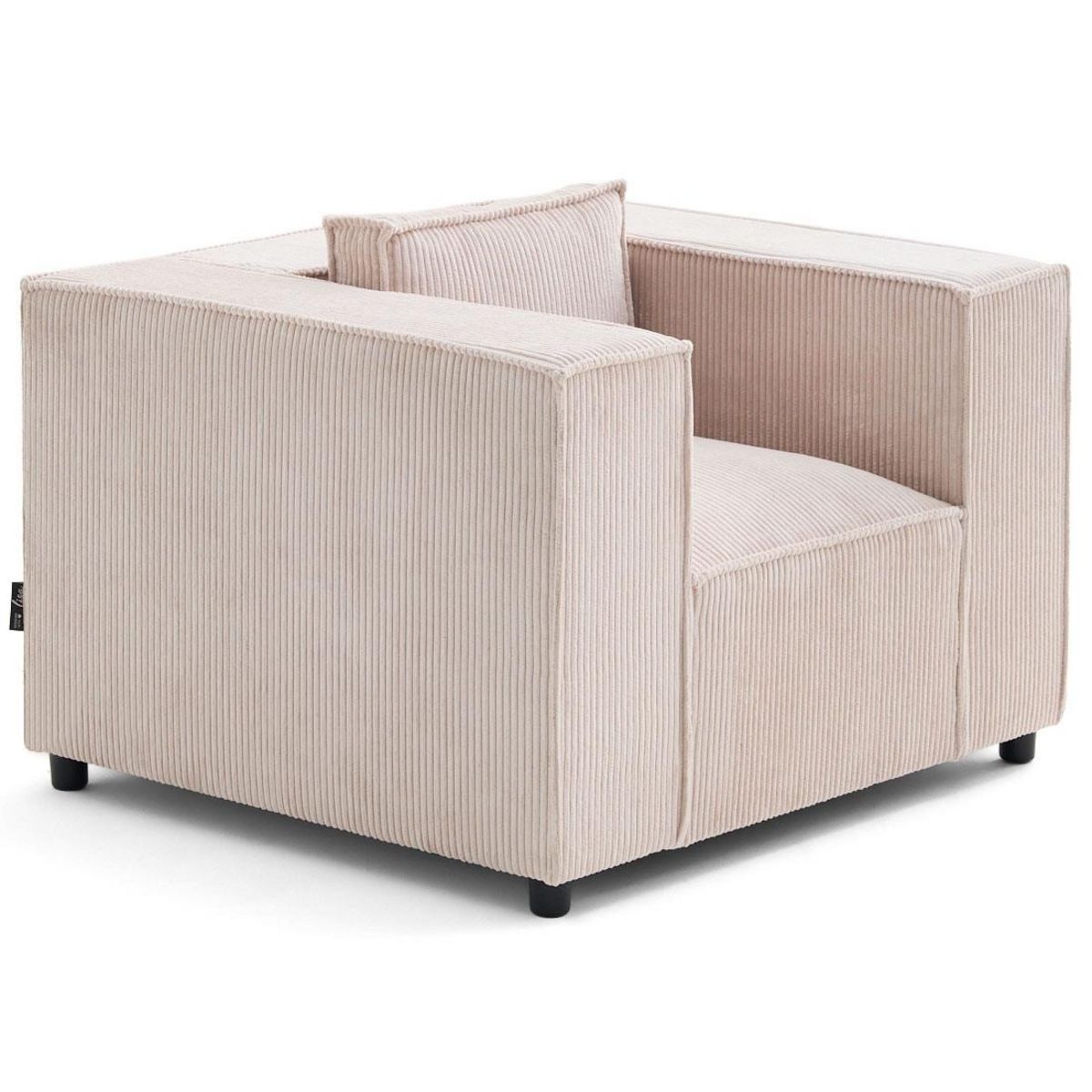 LISA DESIGN Stella - fauteuil en velours côtelé