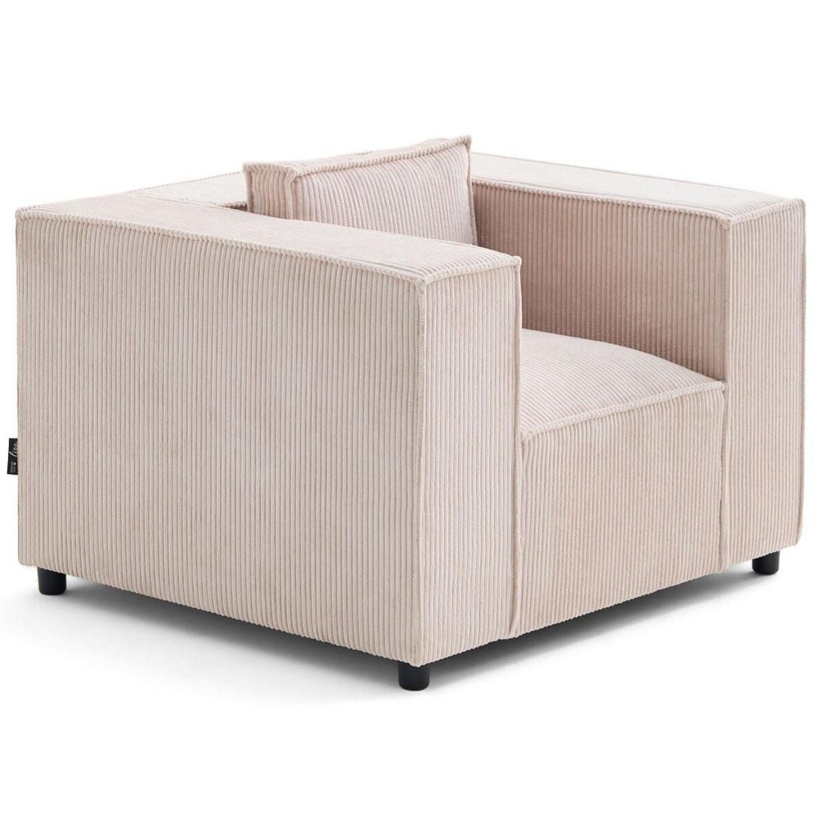 LISA DESIGN Stella - fauteuil en velours côtelé