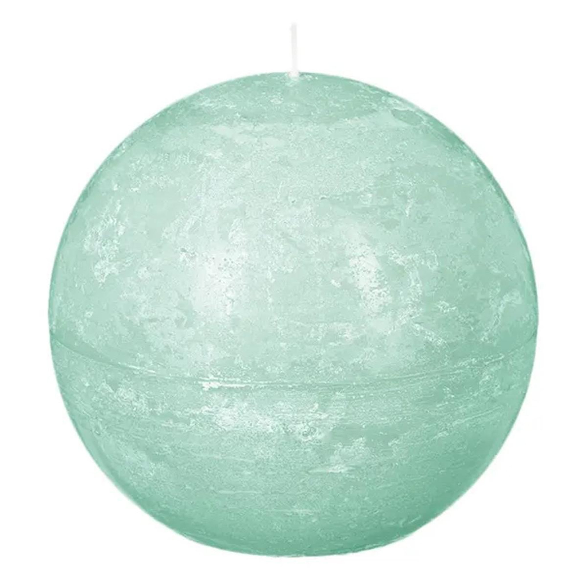 COMPTOIR DE LA BOUGIE Bougie boule  rustic  10cm vert menthe