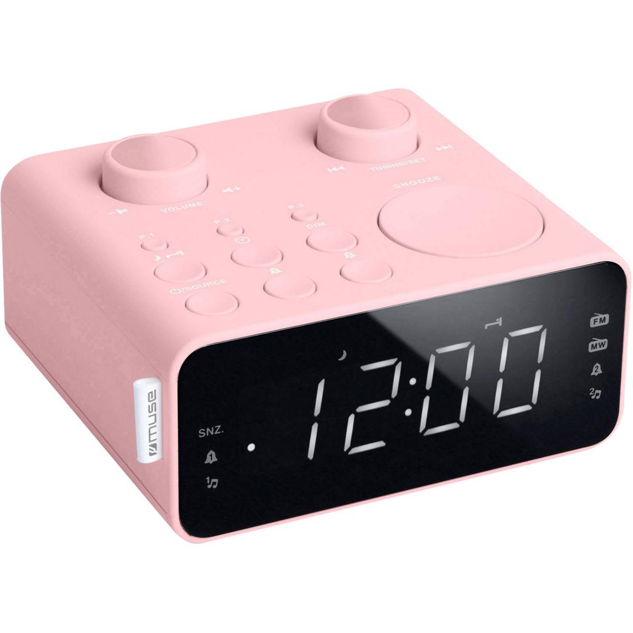 Muse Radio réveil M-17 CPK rose