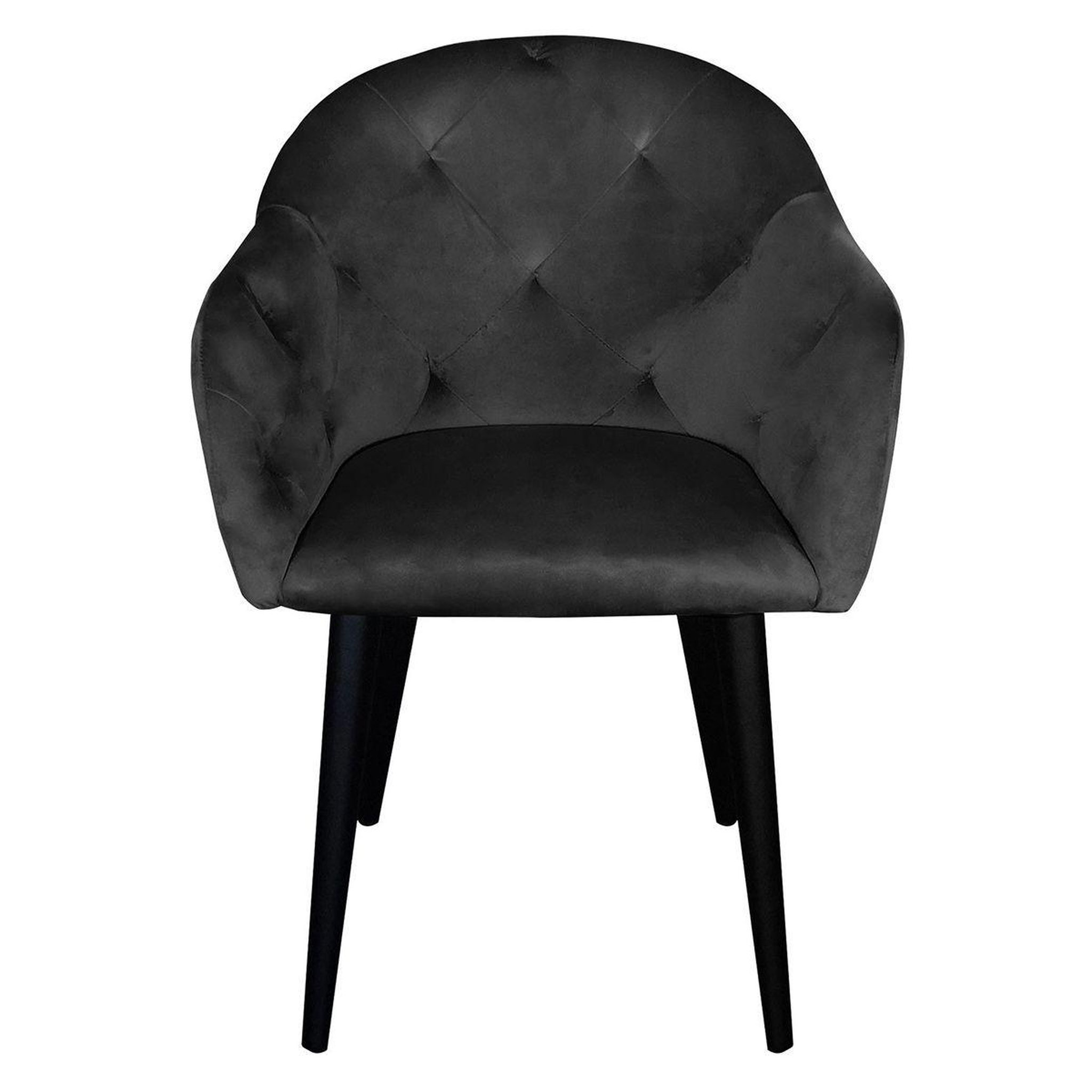 Voir la diapositive 2 : Paris Prix Fauteuil design en velours  glany  81cm noir