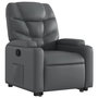 Voir la diapositive 4 : VIDAXL Fauteuil inclinable Gris Similicuir