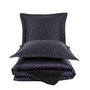 Voir la diapositive 3 : Home collection Parure Housse de couette 3 pcs 240x220 cm 100% satin de coton 82 fils imprimé. Strada black