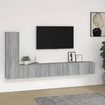 VIDAXL Ensemble de meubles TV 3 pcs Sonoma gris Bois d'ingenierie