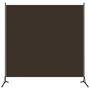 Voir la diapositive 1 : VIDAXL Cloison de separation marron 175x180 cm tissu