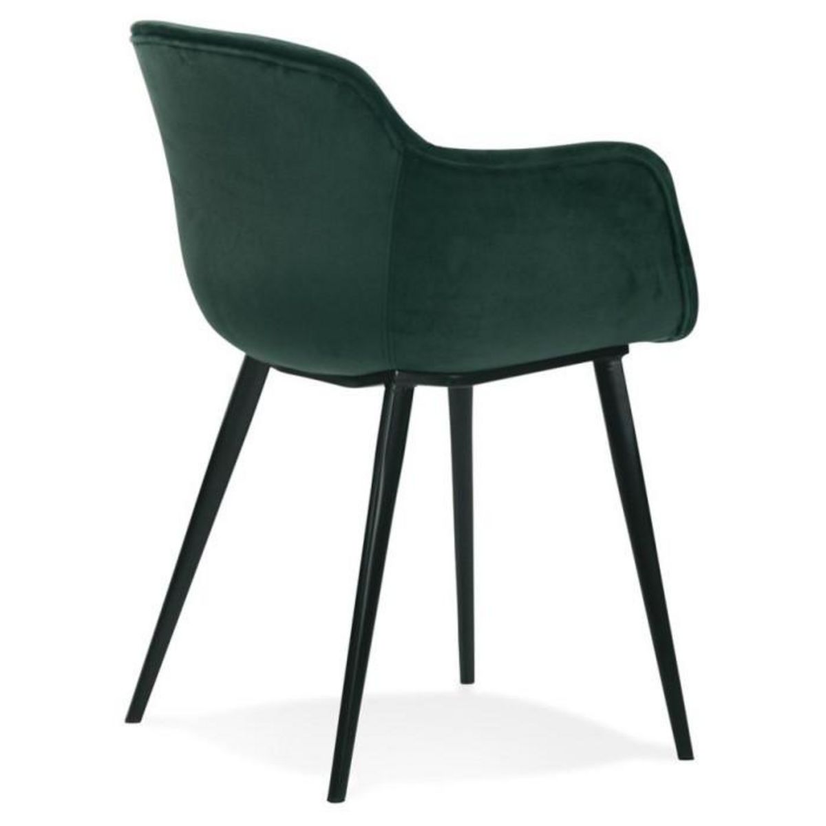 Paris Prix Fauteuil Design en Velours  Javier  80cm Vert