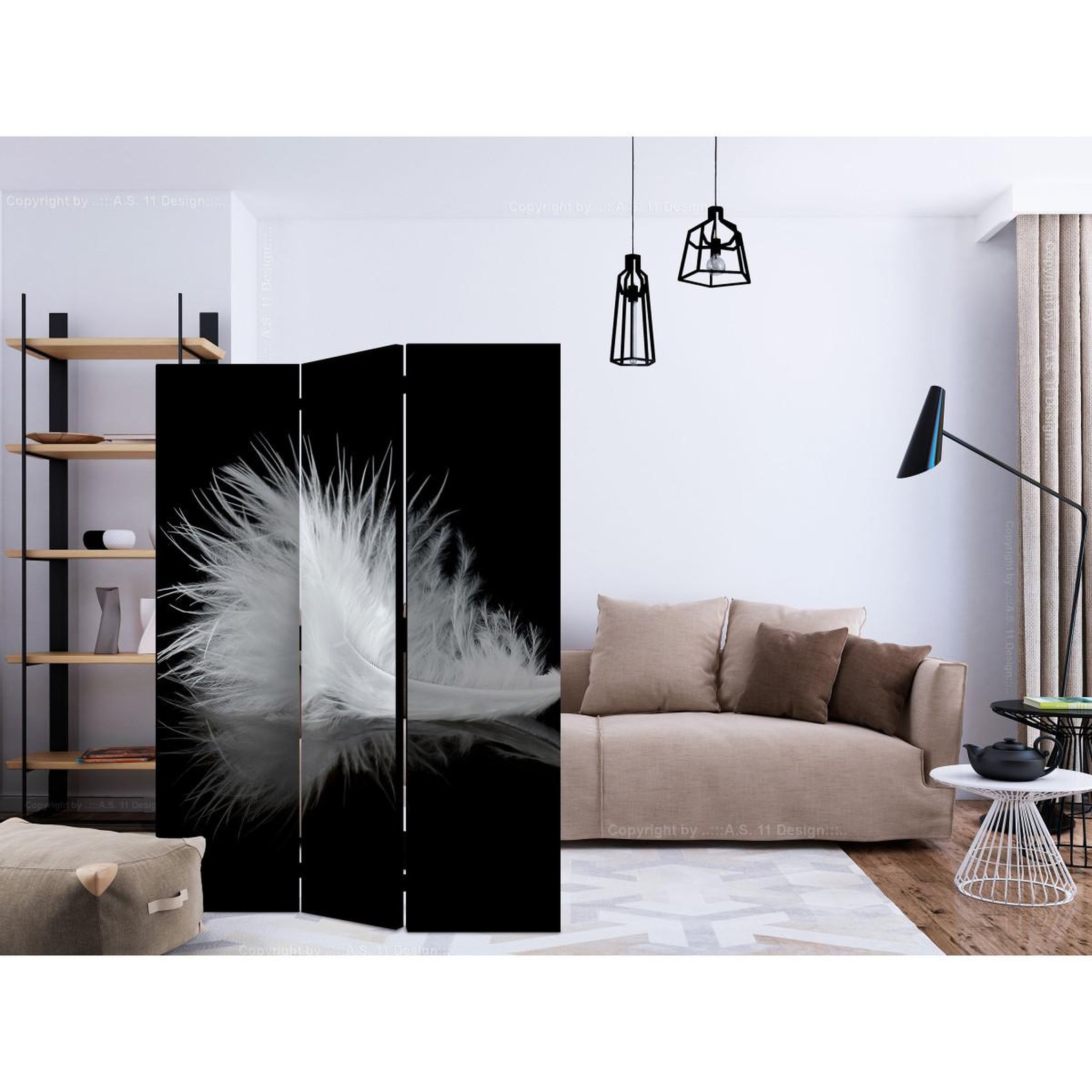 Voir la diapositive 2 : Paris Prix Paravent 3 volets  the transience of the moment  135x172cm