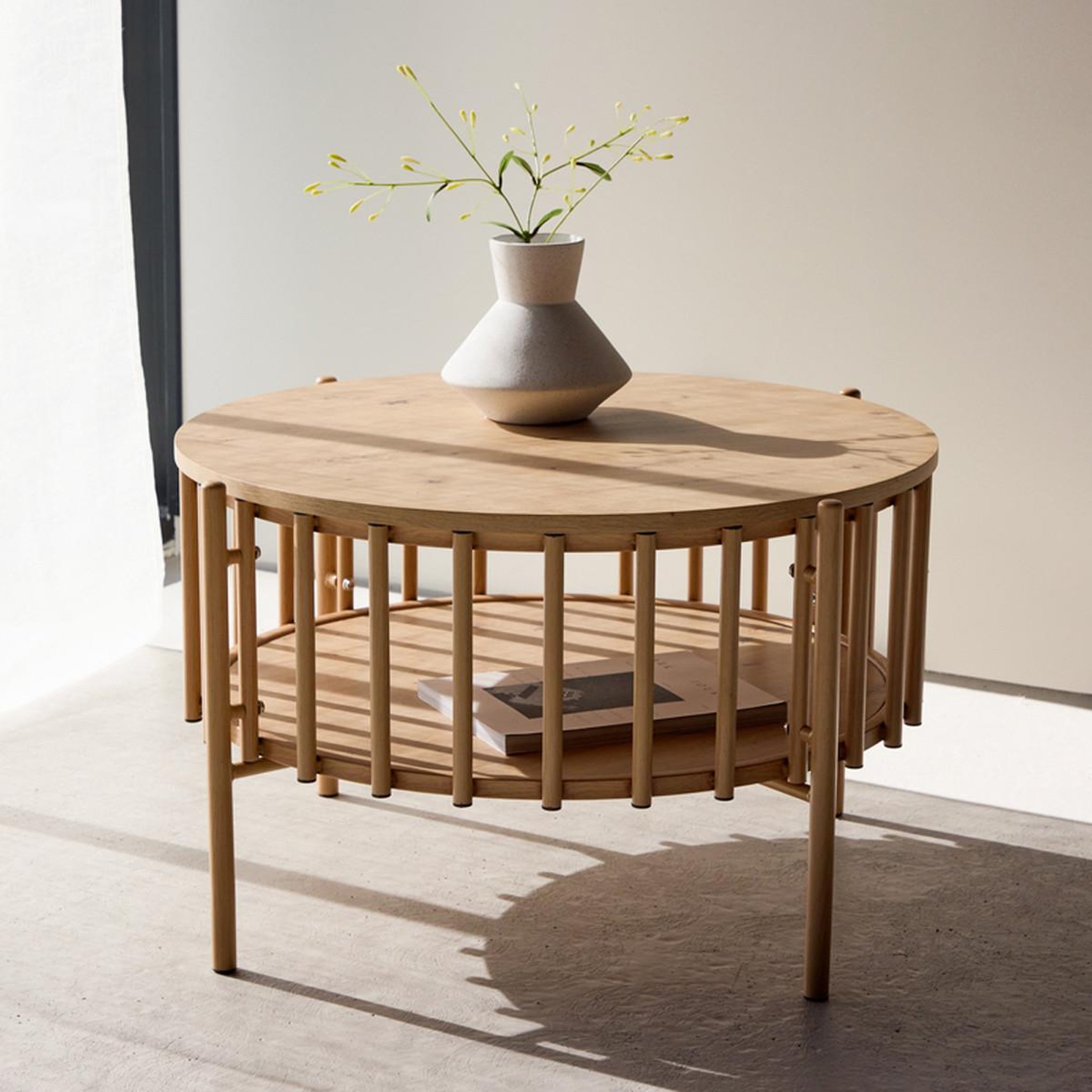 Voir la diapositive 4 : Paris Prix Table basse design  rubbo  80cm naturel