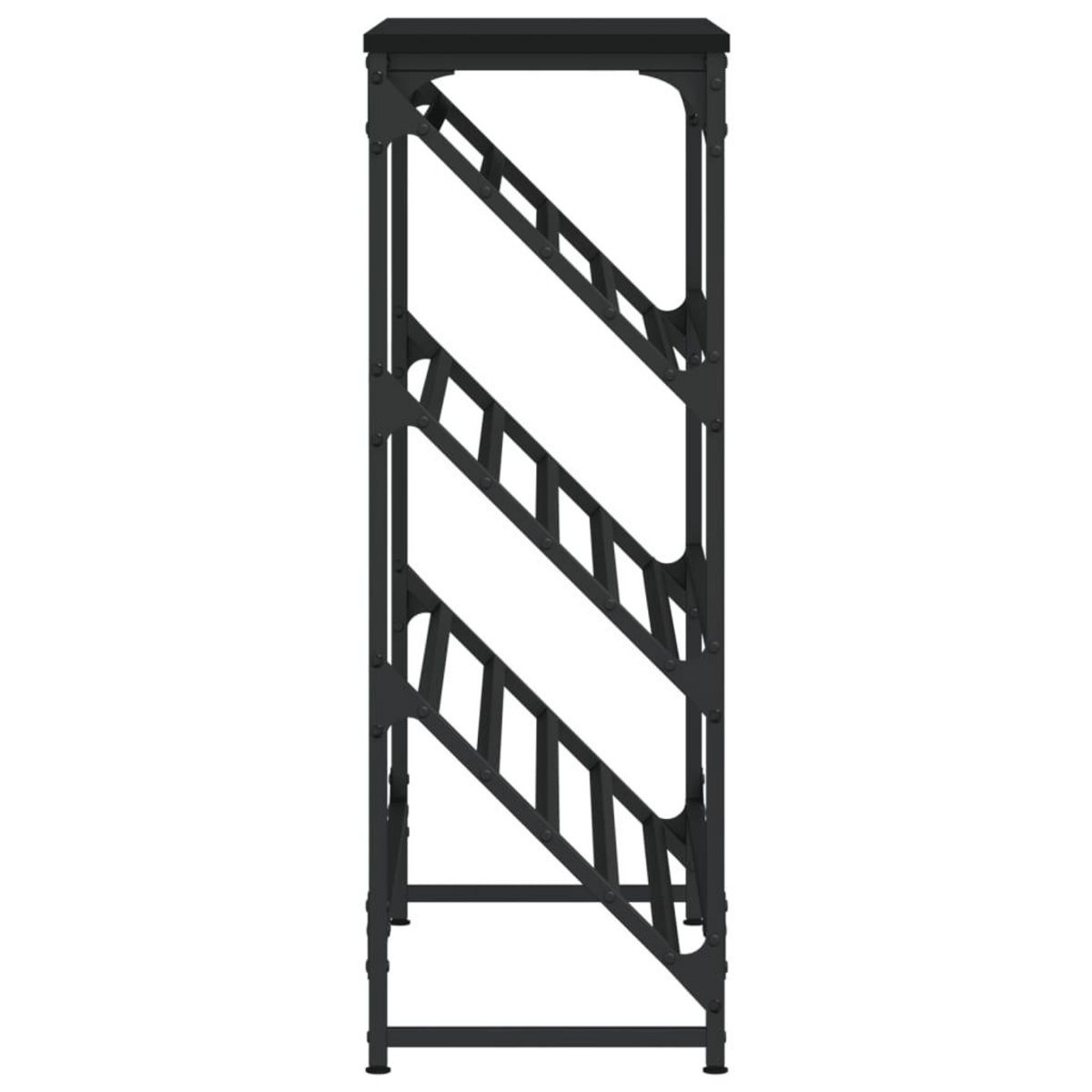 VIDAXL Etagere a chaussures noir 90x30x85 cm bois d'ingenierie
