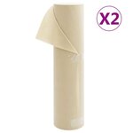 VIDAXL Toison vegetale 2 rouleaux 70 g/m² 50x1,6 m
