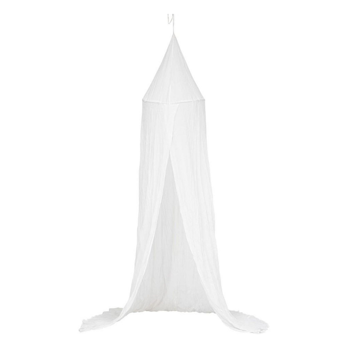 ATMOSPHERA Ciel de lit double gaze de coton blanc