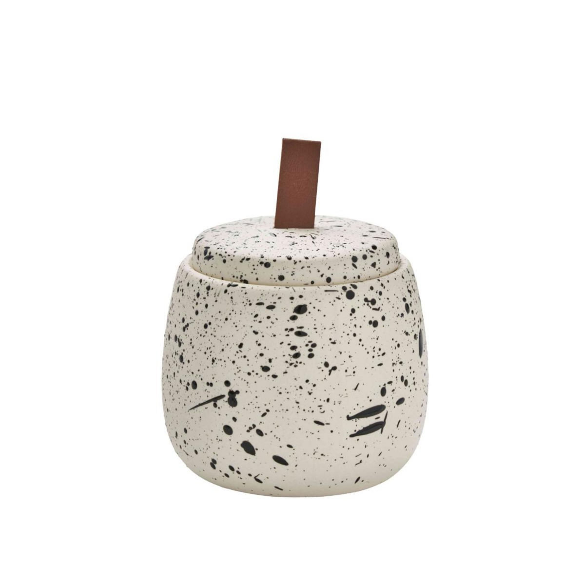 GUY LEVASSEUR Pot à coton en céramique tacheté à la main