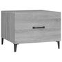 Voir la diapositive 2 : VIDAXL Table basse avec pieds en metal Sonoma gris 50x50x40 cm